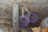 Hawaiian Jewelry , Minimalist "Magical Color Changing" Purple Earrings Circle Earrings, Beach Jewelry Birthday Gift (February Birthstone)