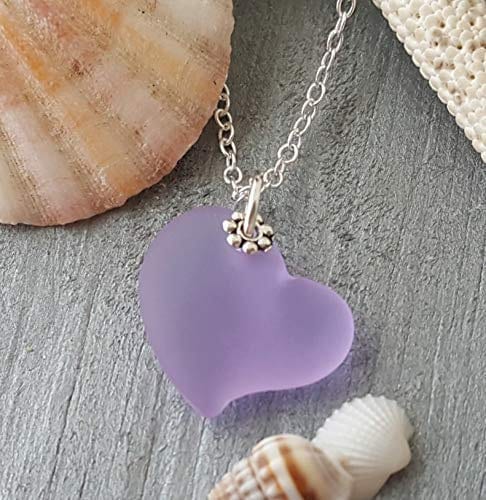 Radley Heart Cubic Zirconia Pendant Necklace, Silver/Purple