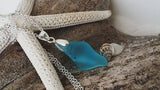 Handmade in Hawaii, Unique Seashell Necklace Sea Glass Jewelry, Beach Jewelry For Women, Hawaiian Jewelry Handmade Necklace